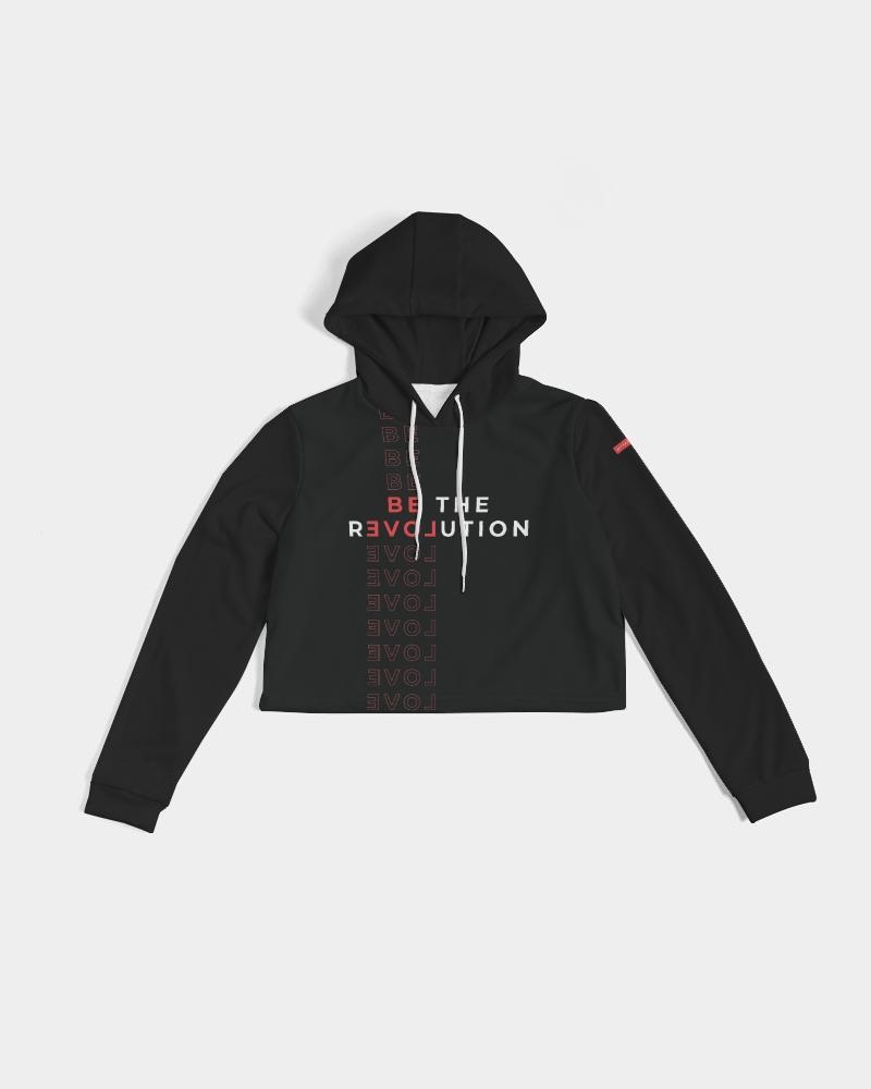 Be the rEVOLution Women's Cropped Hoodie (Black) Hoodie Myrrh and Gold
