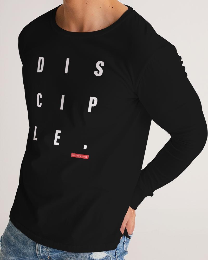 Disciple Men's Long Sleeve Tee (Black) Long Sleeve T-Shirt Myrrh and Gold