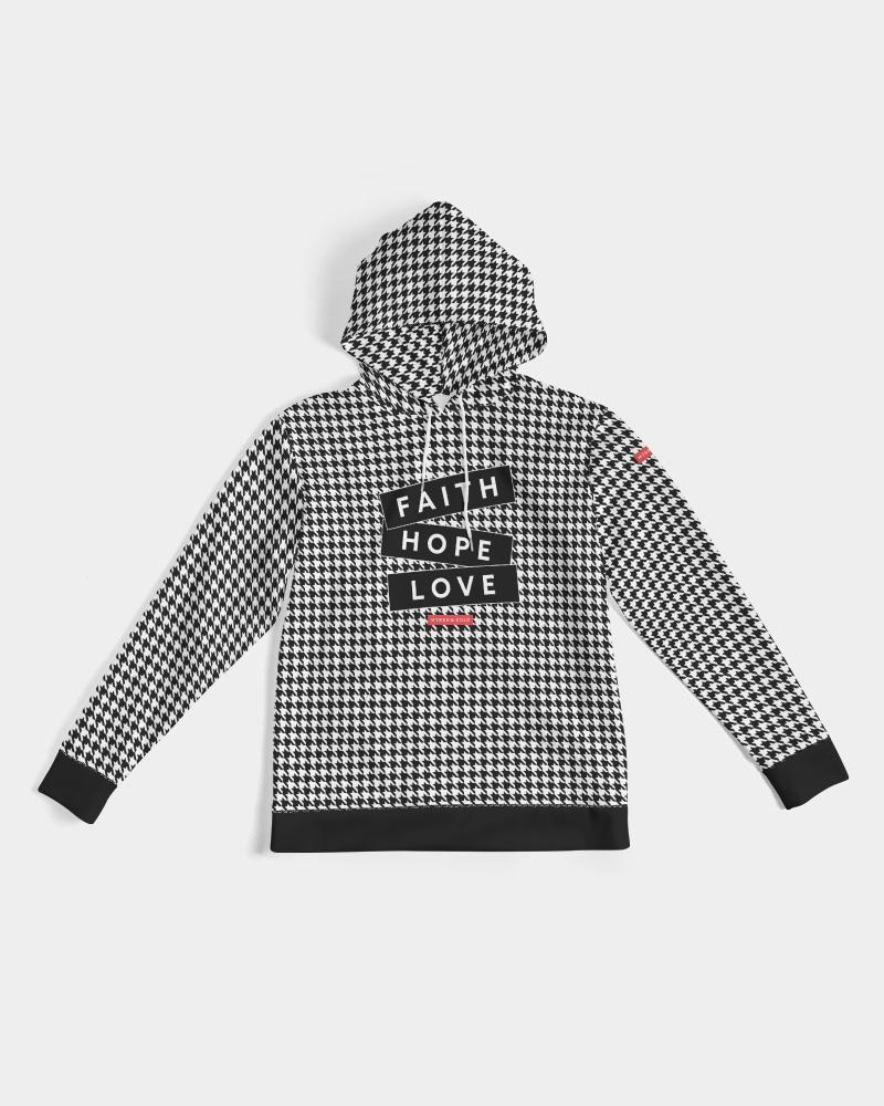 Faith Hope Love Houndstooth Men's Hoodie Hoodie Myrrh and Gold