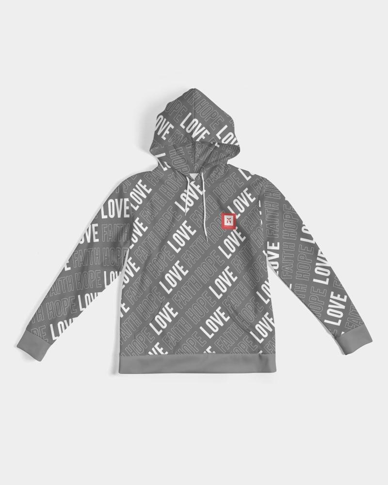 Faith Hope Love Men's Hoodie (Grey) Hoodie Myrrh and Gold
