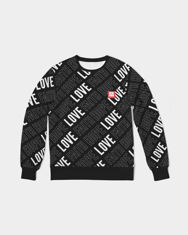 Faith Hope Love Men's Pullover (Black) Pullover Myrrh and Gold