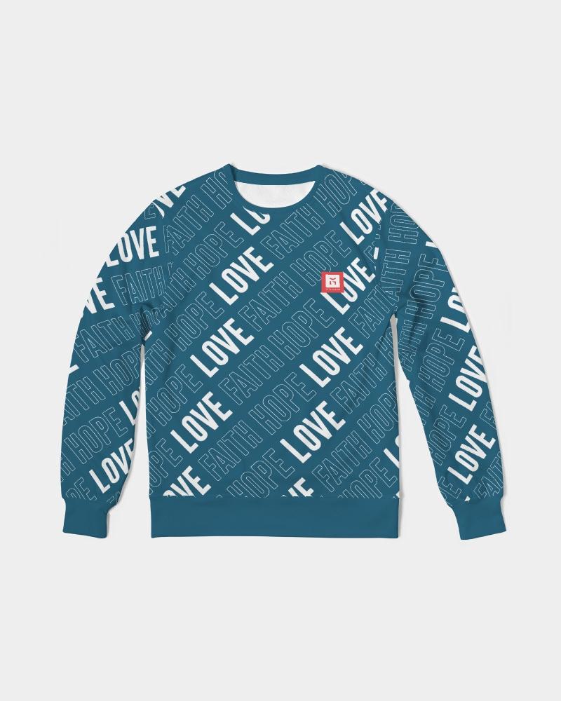 Faith Hope Love Men's Pullover (Blue Sapphire) Pullover Myrrh and Gold