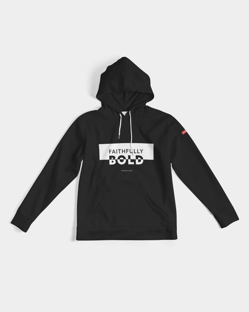 Faithfully Bold Boxed Men's Hoodie (Black) Hoodie Myrrh and Gold