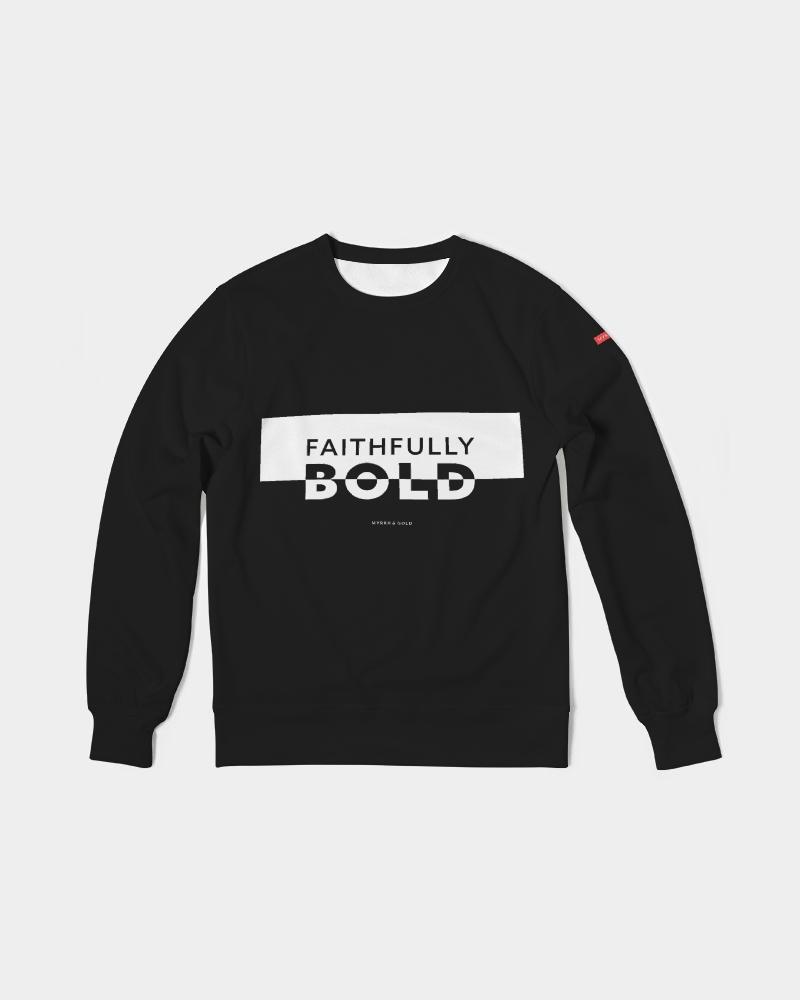 Faithfully Bold Boxed Men's Pullover (Black) Pullover Myrrh and Gold