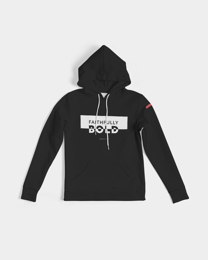 Faithfully Bold Boxed Women's Hoodie (Black) Hoodie Myrrh and Gold