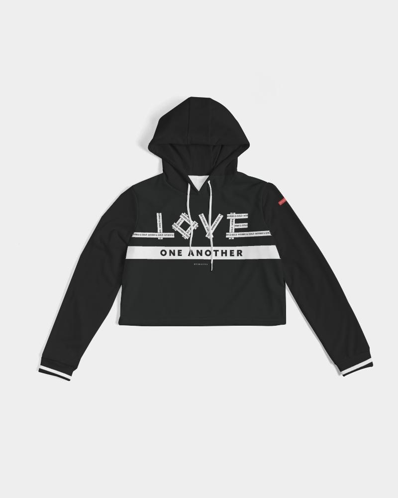Love One Another Women's Cropped Hoodie Cropped Hoodie Myrrh and Gold