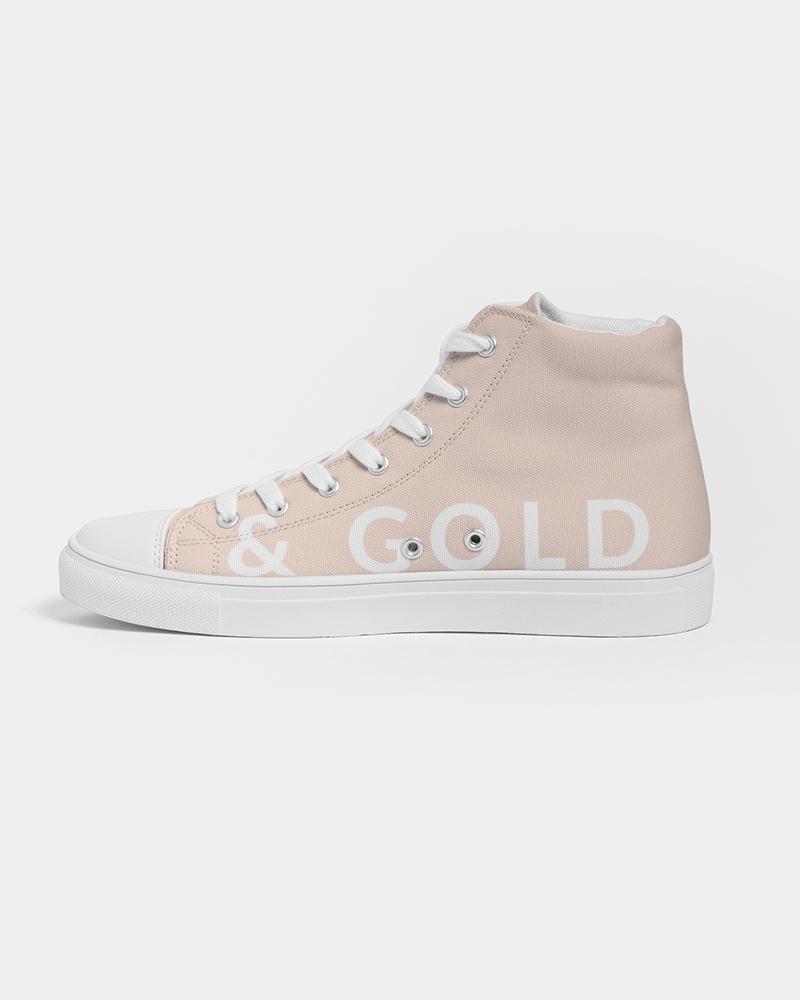 Myrrh Gold Men's High Top Sneaker Champagne Pink