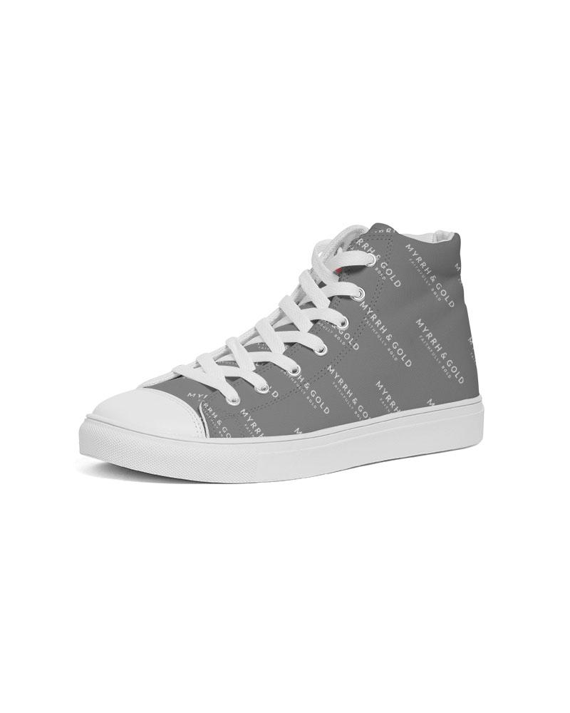 M&G_w-tagline-Grid-Pattern---W/G_30-deg-angle-(50%-larger) Women's Hightop Canvas Shoe women shoes Myrrh and Gold