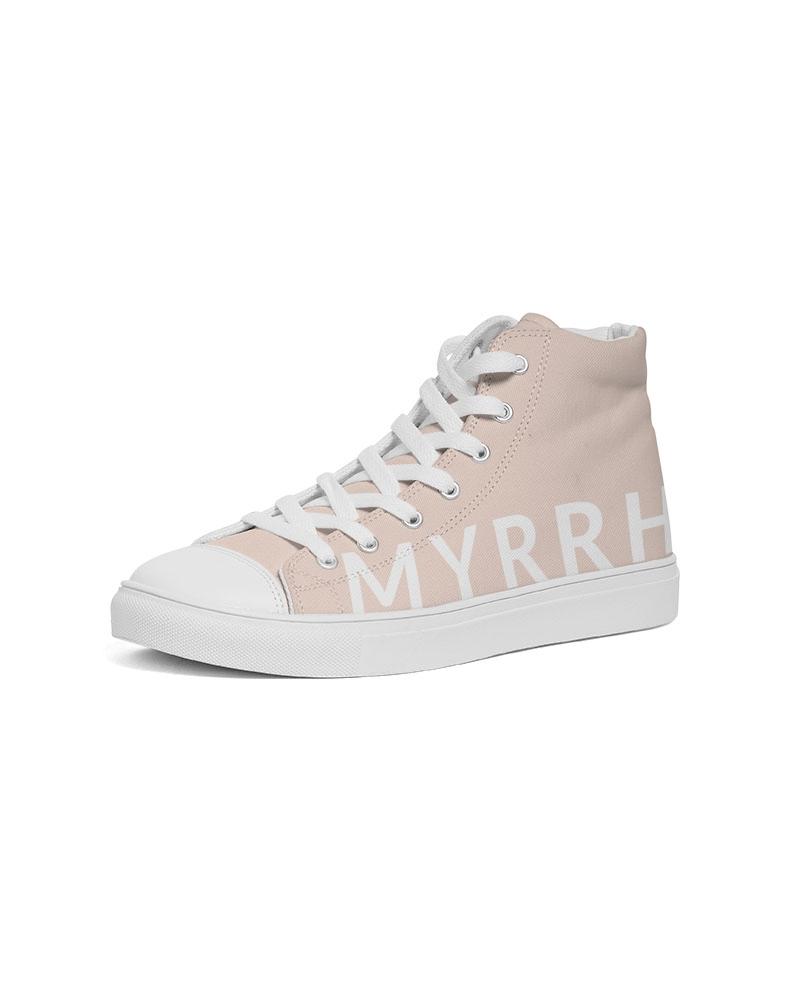 Tops-AOP_Champagne-Pink---SHOES Women's Hightop Canvas Shoe women shoes Myrrh and Gold