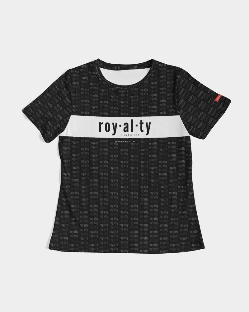 Royalty-v9ab---black Women's Tee cloth Myrrh & Gold