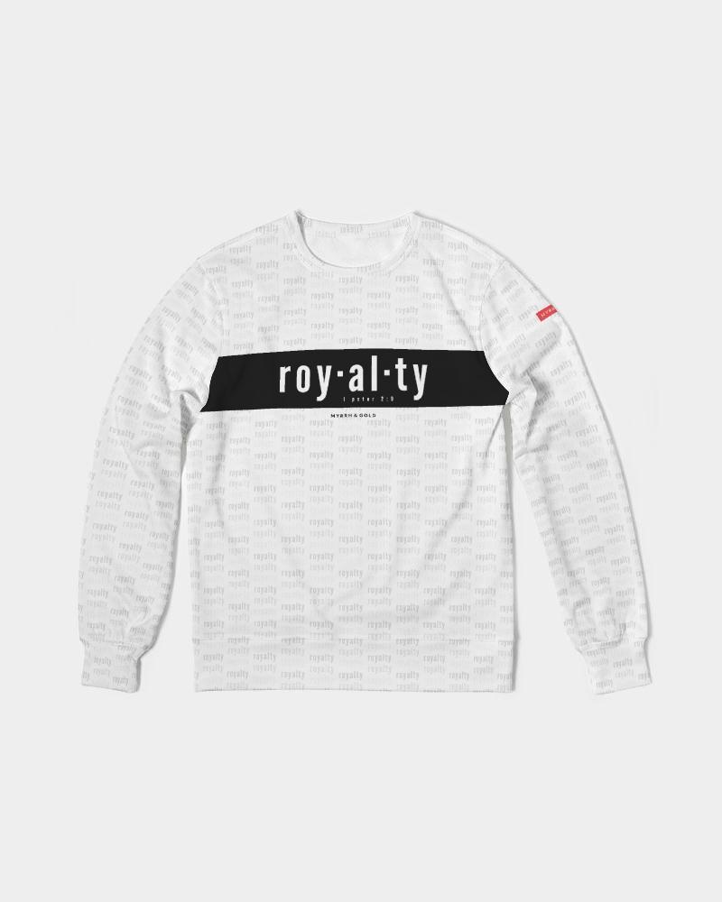 Royalty-v9ab Men's Classic French Terry Crewneck Pullover cloth Myrrh & Gold