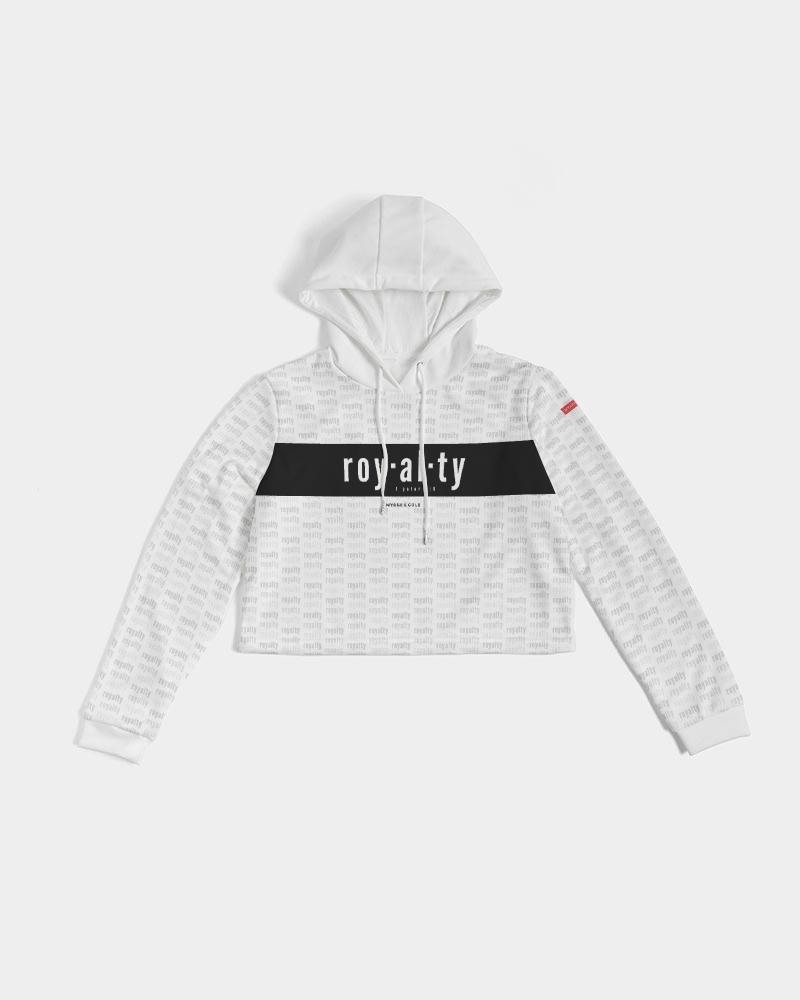 Royalty-v9ab Women's Cropped Hoodie cloth Myrrh & Gold