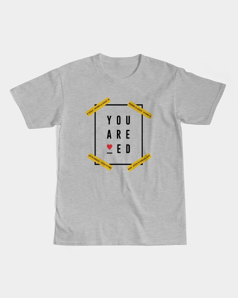You are Loved Men's Graphic Tee (Grey) T-Shirt Myrrh and Gold