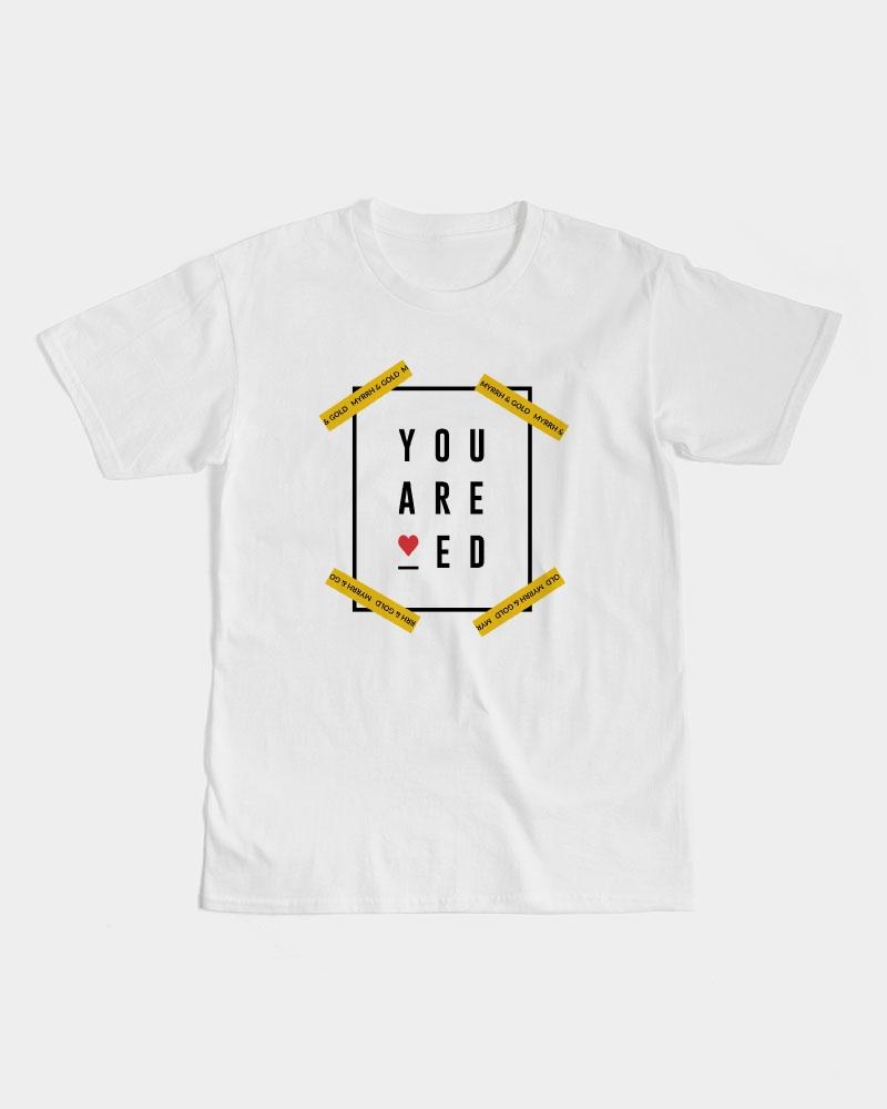 You are Loved Men's Graphic Tee (White) T-Shirt Myrrh and Gold