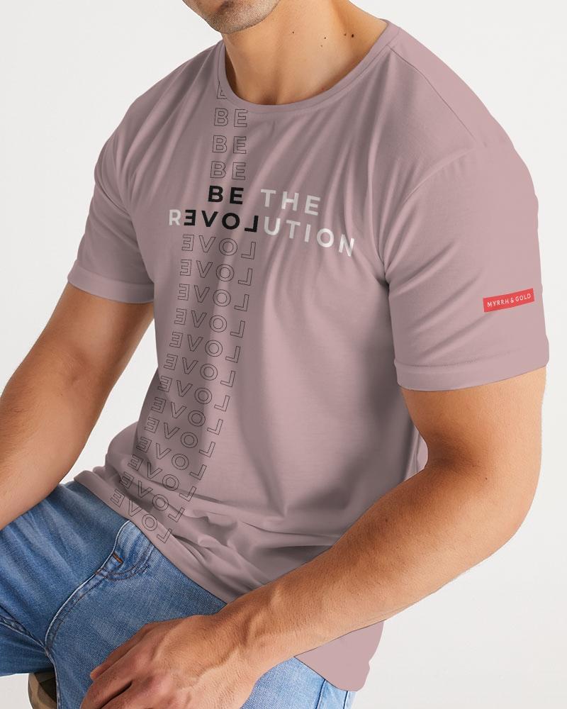 Be the rEVOLution Men's T-Shirt (Tuscany Pink) T-Shirt Myrrh and Gold 