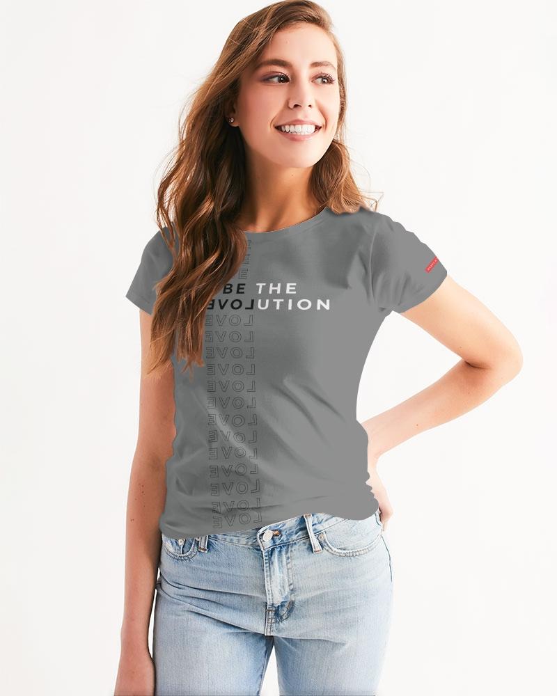 Be the rEVOLution Women's T-Shirt (Grey) T-Shirt Myrrh and Gold 