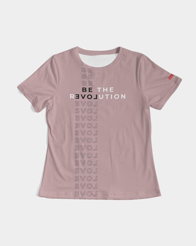 Be the rEVOLution Women's T-Shirt (Tuscany Pink) T-Shirt Myrrh and Gold 