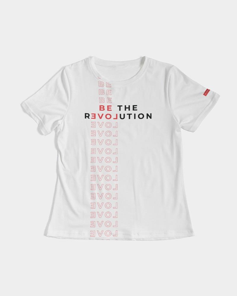 Be the rEVOLution Women's T-Shirt (White) T-Shirt Myrrh and Gold 