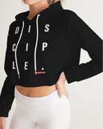 Disciple Women's Cropped Hoodie (Black) Cropped Hoodie Myrrh and Gold 