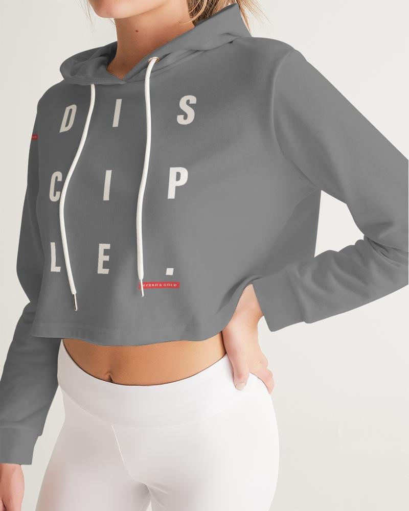 Disciple Women's Cropped Hoodie (Grey) Cropped Hoodie Myrrh and Gold 