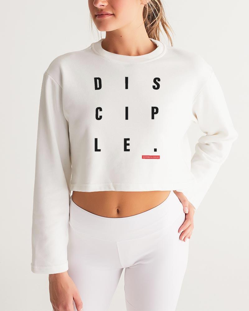 Disciple Women's Cropped Sweatshirt (White) Cropped Sweatshirt Myrrh and Gold 