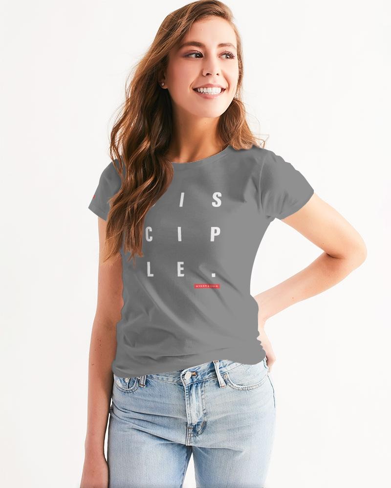 Disciple Women's T-Shirt (Grey) T-Shirt Myrrh and Gold 