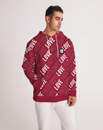 Faith Hope Love Men's Hoodie (Burgundy) Hoodie Myrrh and Gold 