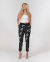 Faith Hope Love Women's Belted Tapered Pants (Black) Pants Myrrh and Gold 