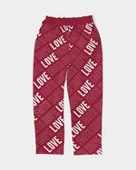 Faith Hope Love Women's Belted Tapered Pants (Burgundy) Pants Myrrh and Gold 