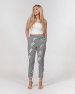 Faith Hope Love Women's Belted Tapered Pants (Grey) Pants Myrrh and Gold 
