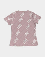 Faith Hope Love Women's Tee (Tuscany Pink) T-Shirt Myrrh and Gold 