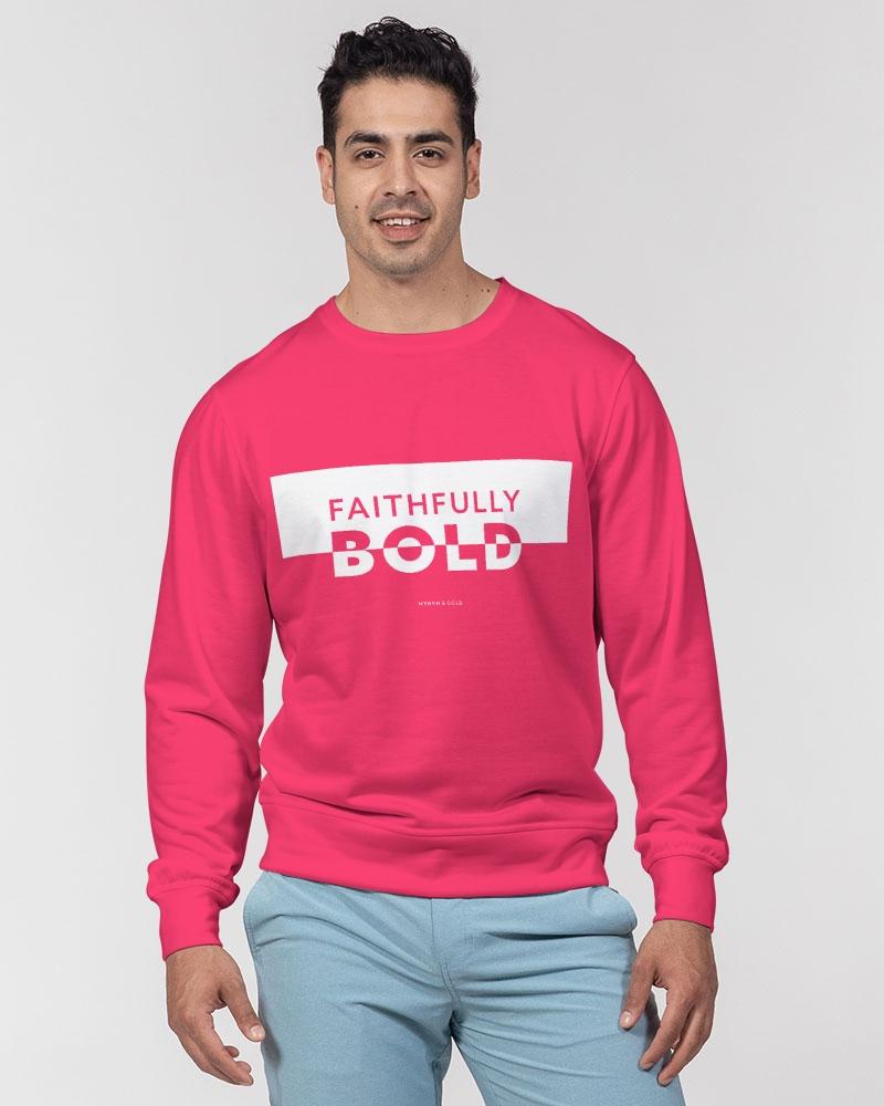Faithfully Bold Boxed Men's Pullover (Radical Red) Pullover Myrrh and Gold 