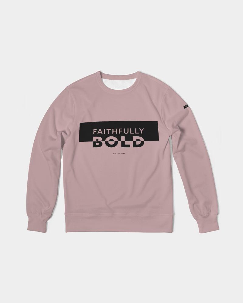 Faithfully Bold Boxed Men's Pullover (Tuscany Pink) Pullover Myrrh and Gold 