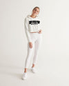 Faithfully Bold Boxed Women's Cropped Hoodie (White) Cropped Hoodie Myrrh and Gold 