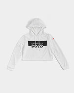 Faithfully Bold Boxed Women's Cropped Hoodie (White) Cropped Hoodie Myrrh and Gold 