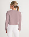 Faithfully Bold Boxed Women's Cropped Sweatshirt (Tuscany Pink) Cropped Sweatshirt Myrrh and Gold 