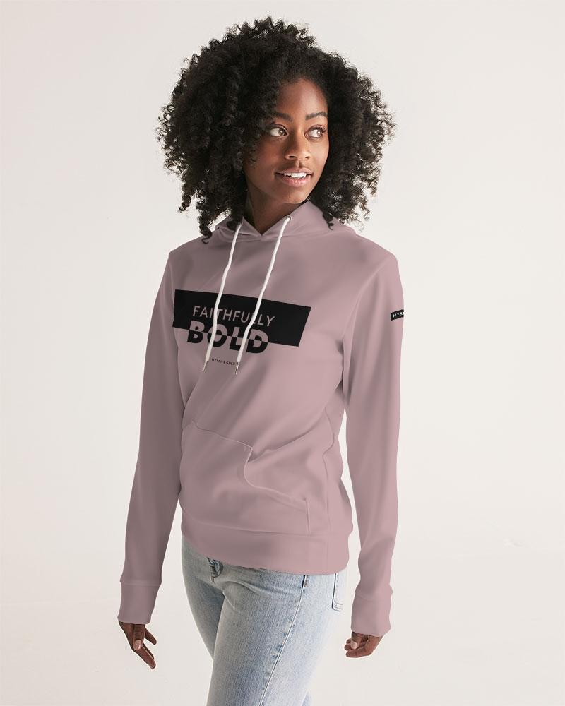 Faithfully Bold Boxed Women's Hoodie (Tuscany Pink) Hoodie Myrrh and Gold 