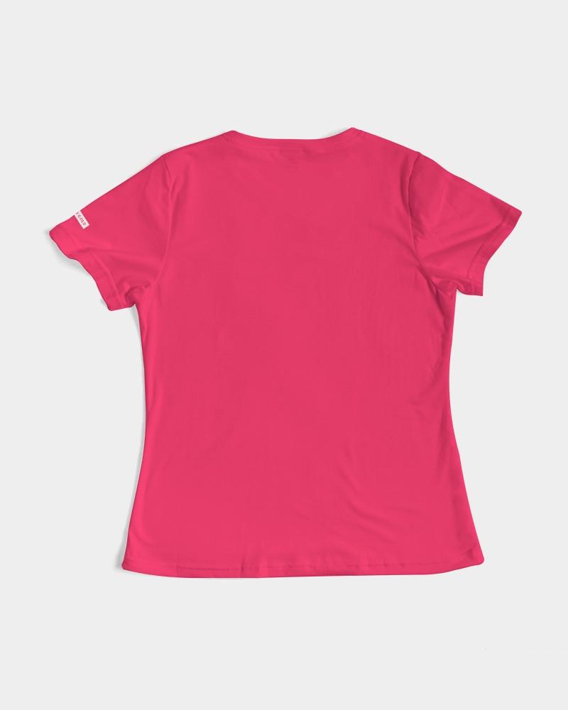 Faithfully Bold Boxed Women's Tee (Radical Red) T-Shirt Myrrh and Gold 