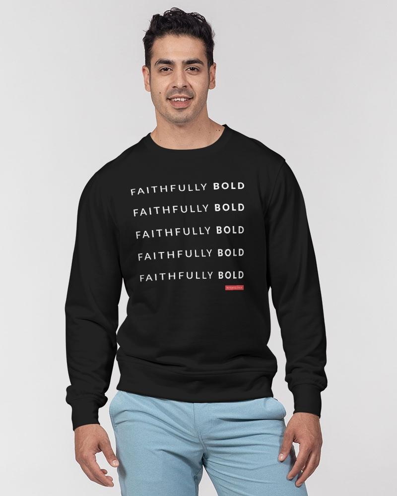 Faithfully Bold Men's Pullover (Black) Pullover Myrrh and Gold 
