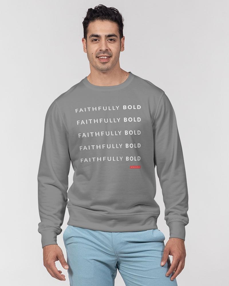 Faithfully Bold Men's Pullover (Grey) Pullover Myrrh and Gold 
