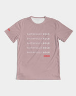 Faithfully Bold Men's Tee (Tuscany Pink) T-Shirt Myrrh and Gold 