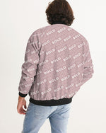 Faithfully-Bold-Pattern_Tuscany-Pink-v2a Men's Bomber Jacket cloth Myrrh and Gold 