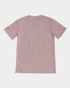 Faithfully Bold Strikethrough Men's Tee (Tuscany Pink) T-Shirt Myrrh and Gold 
