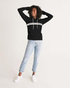 Faithfully Bold Strikethrough Women's Hoodie (Black/White) Hoodie Myrrh and Gold 