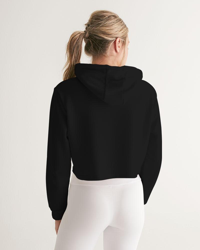Faithfully Bold Women's Cropped Hoodie (Black) Cropped Hoodie Myrrh and Gold 