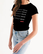 Faithfully Bold Women's T-Shirt (Black) T-Shirt Myrrh and Gold 