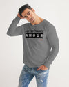 Foi Esperance Amour Men's Long Sleeve Tee (Grey) Long Sleeve T-Shirt Myrrh and Gold 