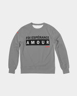 Foi Esperance Amour Men's Pullover (Grey) Pullover Myrrh and Gold 