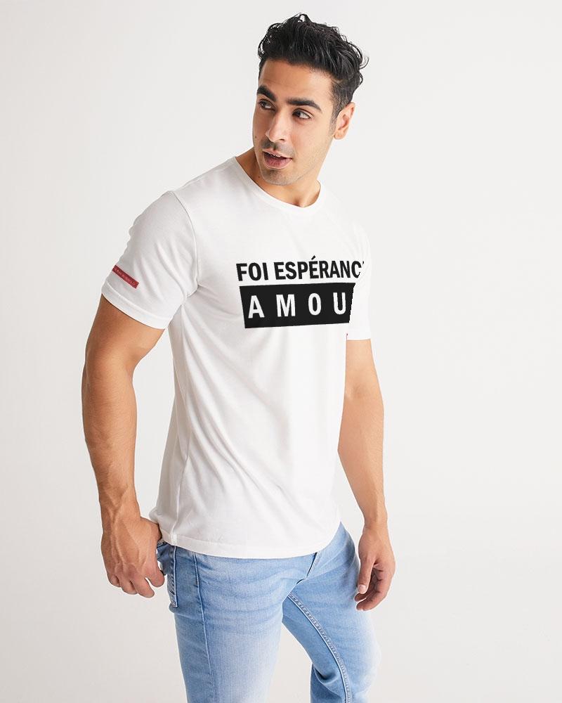 Foi Esperance Amour Men's T-Shirt (White) T-Shirt Myrrh and Gold 