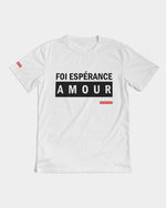 Foi Esperance Amour Men's T-Shirt (White) T-Shirt Myrrh and Gold 